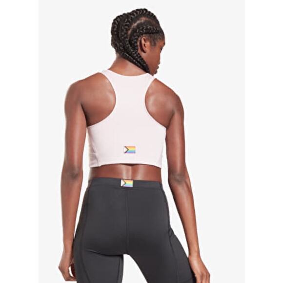 Top Reebok TS Pride Crop Active Workout Tank NWT Size S - Picture 3 of 9
